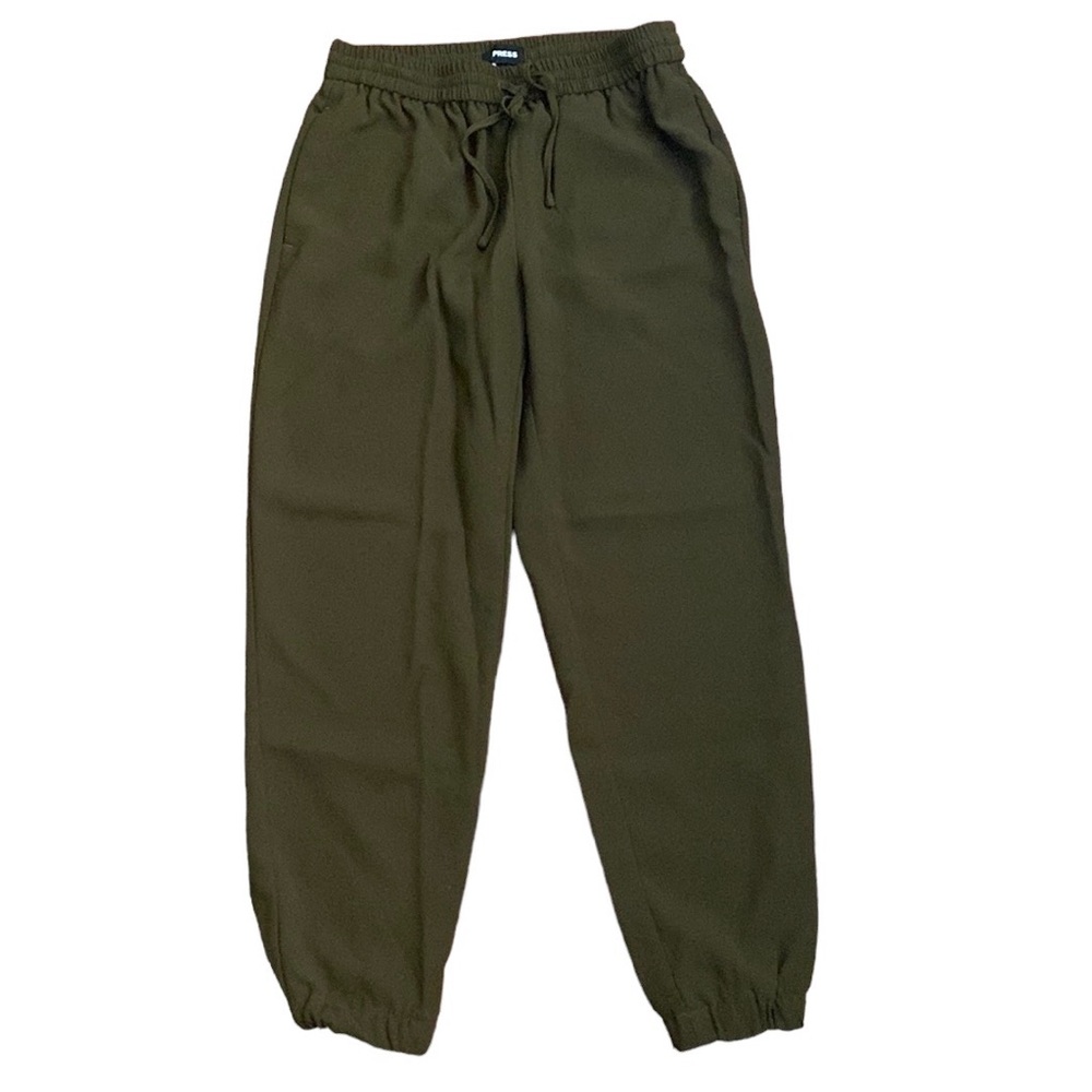 •Express Ankle Mid-Rise Olive Green Jogger Pants•